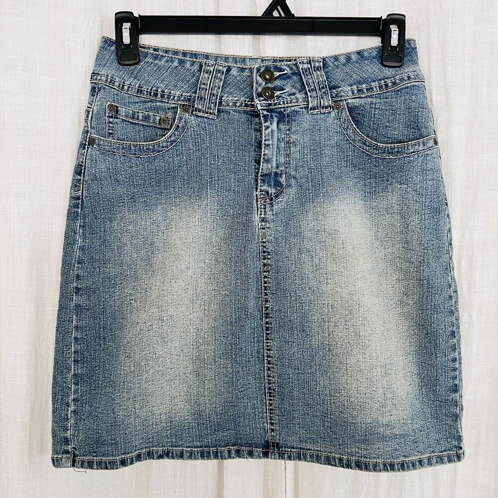 Denim A-Line Skirt